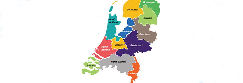 نقشه کشور هلند