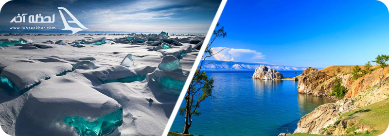 دریاچه بایکال در زمستان