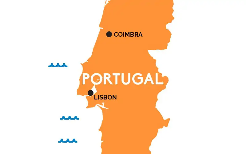 نقشه پرتغال