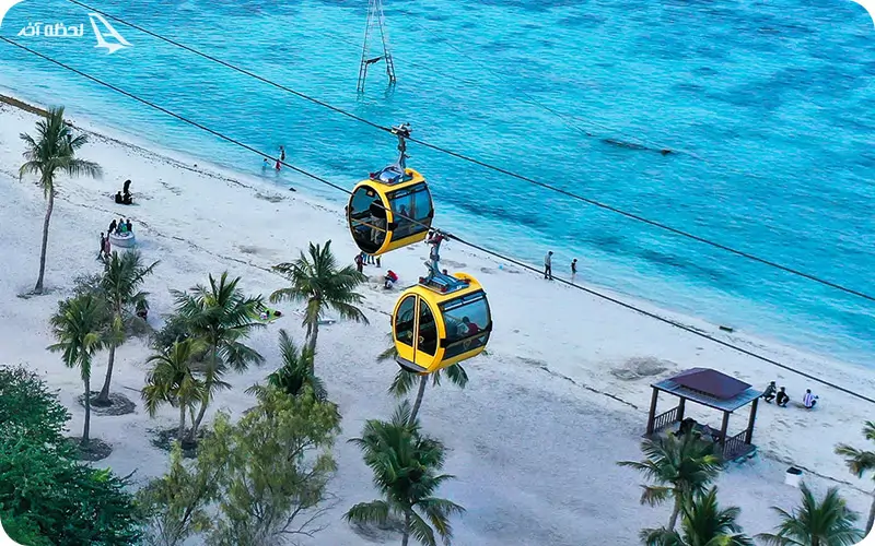 تله کابین کیش یک فضای امن برای کودکان و گشت در آسمان کیش