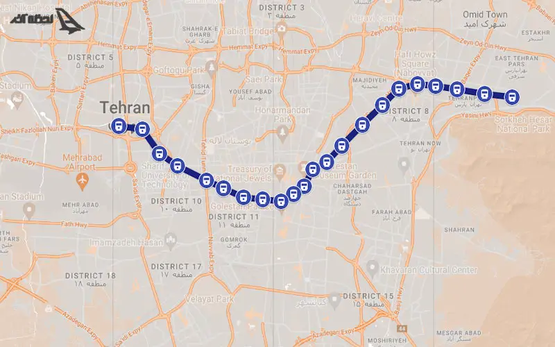 خط 2 مترو تهران