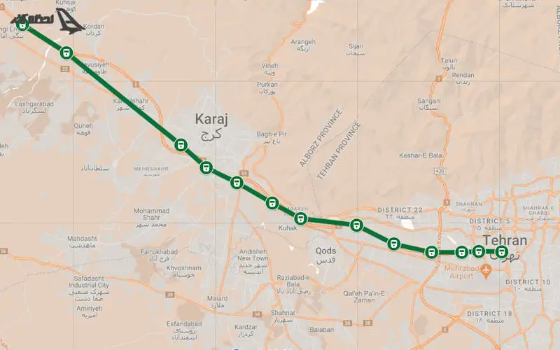 خط 5 مترو تهران کرج