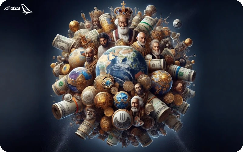 ارزش پول کشورهای جهان (طراحی با AI) لیست ارزش پول های جهان
