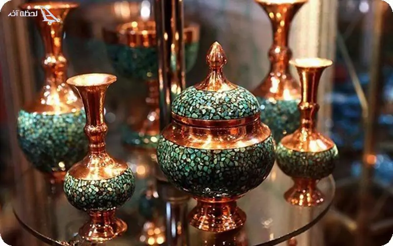 ظروف مسی همدان اشیاء مسی سوغات همدان