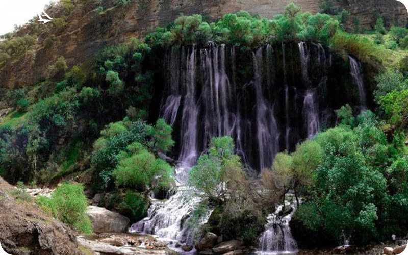 آبشار شوی در دل صخره آبشار شوی لرستان