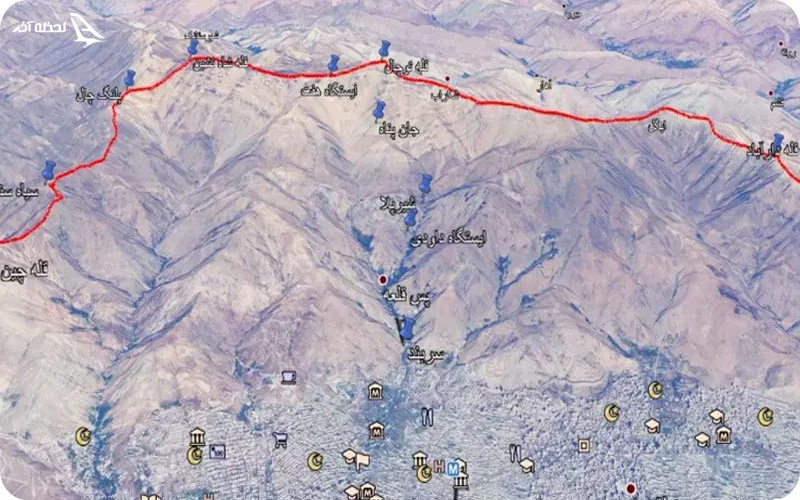 از قله دارآباد به قله توچال