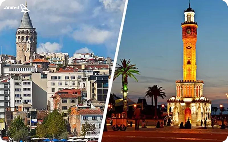 مقایسه شهرهای استانبول و ازمیر استانبول و ازمیر دو شهر توریستی ترکیه