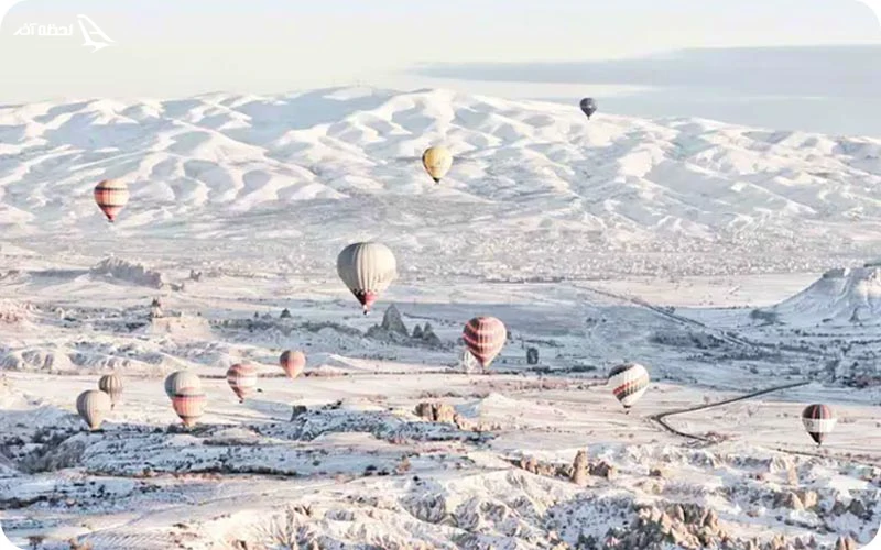 جاذبه های کاپادوکیا در فصل زمستان انواع تایتل برای عنوان جاهای دیدنی کاپادوکیا در زمستان