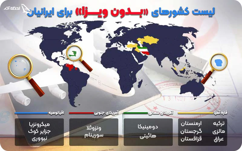 ایرانیان به کدام کشورها بدون ویزا می توانند سفر کنند؟ ایرانیان به کدام کشورها بدون ویزا می توانند سفر کنند؟