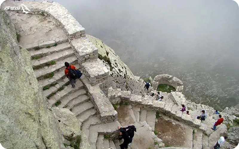 بخش‌های مختلف قلعه بابک