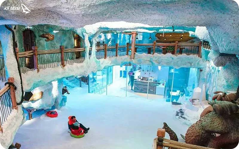 برج برفی؛ تجربه تفریحات زمستانی حتی در تابستان