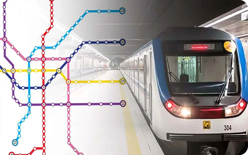 نقشه خطوط مترو تهران نقشه مترو تهران