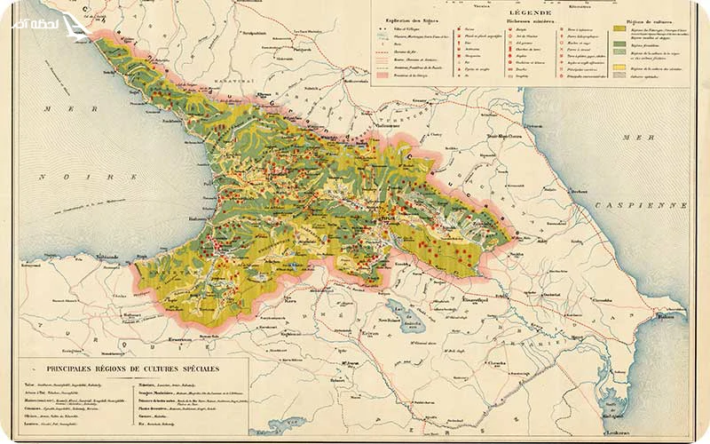 تاریخچه نقشه کشور گرجستان تاریخچه نقشه کشور گرجستان؛ از ایبریای باستان تا جمهوری مدرن