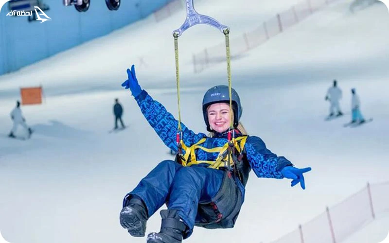تله سیژ یکی از امکانات تفریحی اسکی دبی تماشای پیست اسکی دبی از تله سیژ