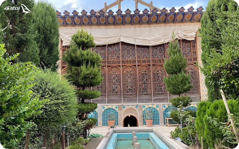 حیاط بیرونی خانه ملاباشی حیاط بیرونی