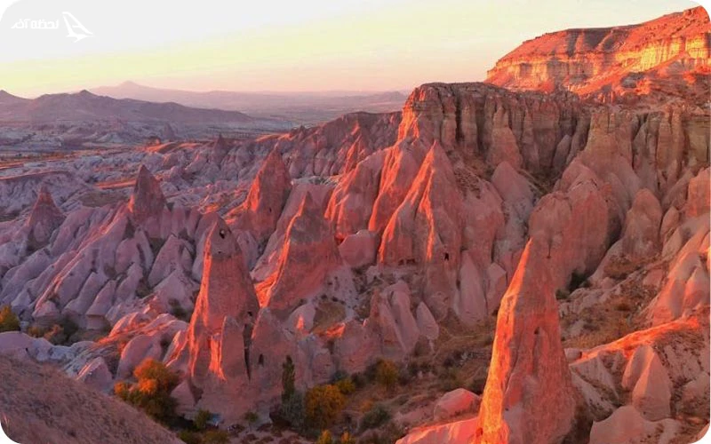 دره سرخ در کاپادوکیا؛ زیباییهایی که نباید از دست بدهید دره سرخ؛ غروب زمستانی تماشایی