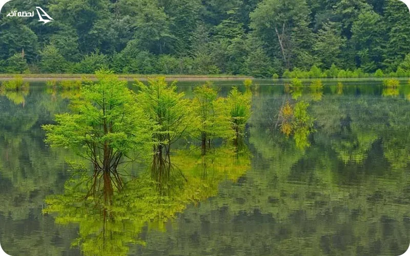 دریاچه الندان؛ طبیعتی بکر با تفریحات آبی دریاچه الندان