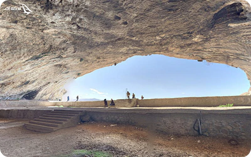 دهانه غار؛ ورودی با نمای بی‌نظیر مجسمه