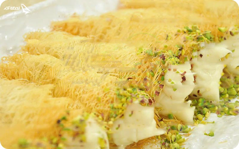 رشته ختایی شیرینی محبوب در تبریز رشته ختایی یا تل کادیف شیرینی تبریز و ترکیه