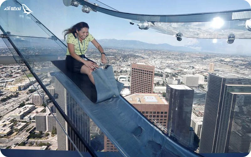 سرسره شیشه ای سرسرهای به سوی هیجان؛ سقوط آزاد در آسمان دبی