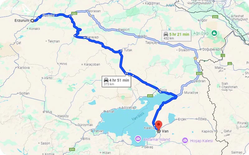 سفر از وان تا ارزروم با ماشین شخصی