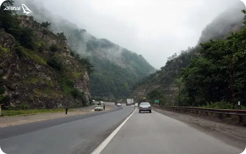 جاده فیروزکوه مسیر آبشار ترز؛ فیروزکوه