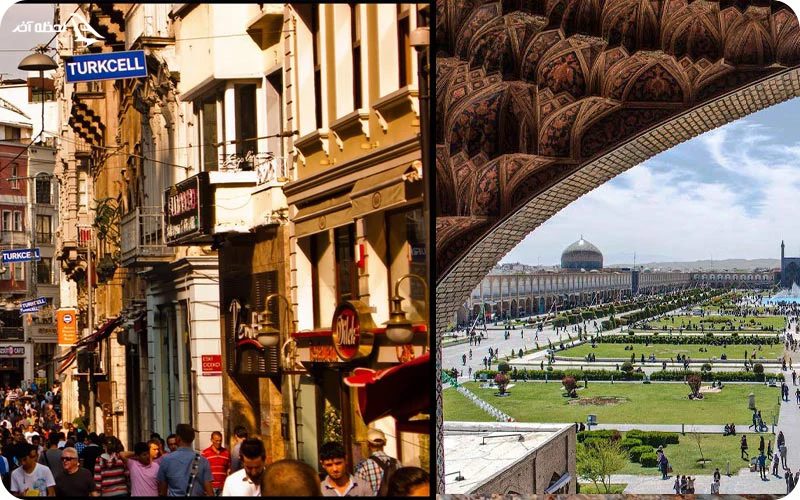 آیا جمعیت و نرخ رشد در اصفهان و استانبول یکی است؟