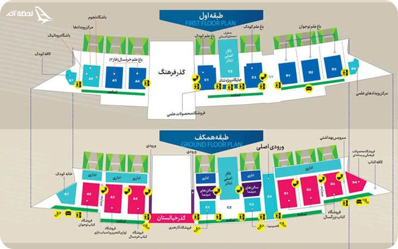 نقشه باغ کتاب تهران نقشه باغ کتاب تهران