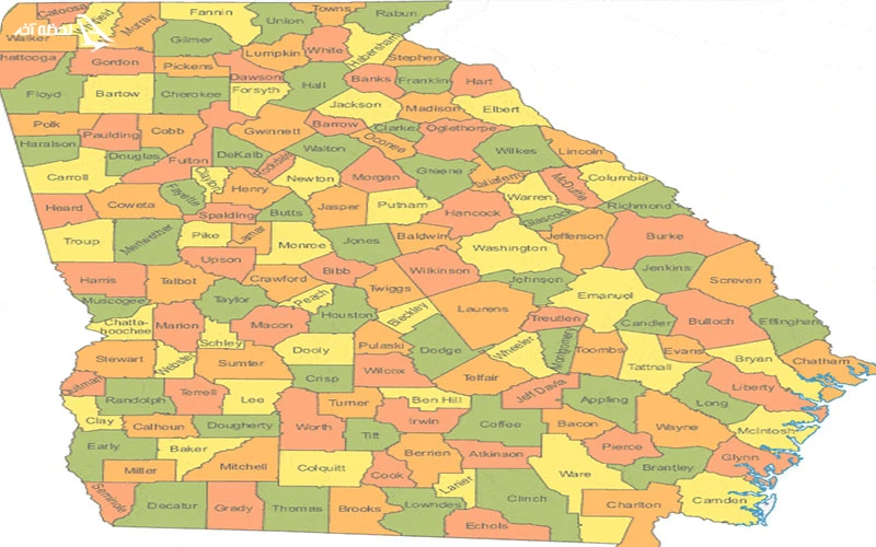 نقشه شهرهای گرجستان نقشه شهرهای گرجستان؛ از تفلیس تا روستاوی