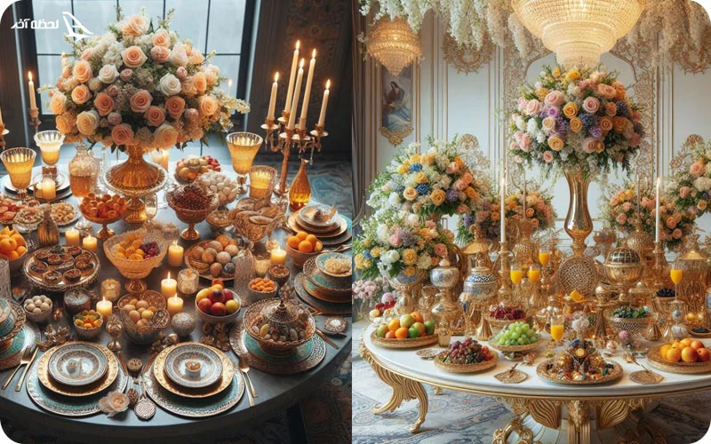 سفره هفت سین لاکچری سفره هفت سین لاکچری