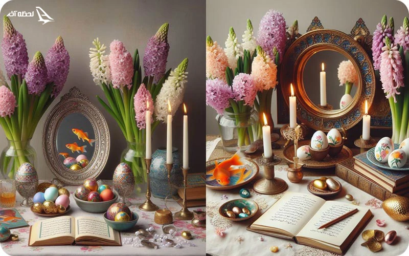 سفره هفت سین ساده و شیک سفره هفت سین ساده و شیک و کم خرج