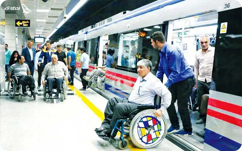 ایستگاه های مناسب تردد با ویلچر در مترو تهران  ایستگاههای مناسب ویلچر در نقشه مترو تهران بزرگ