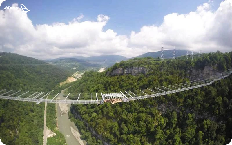 پل معلق پارک آسمان سوچی پارک آسمان؛ مناظر زیبا از ارتفاعات