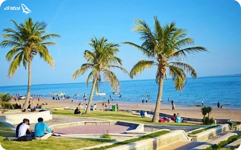 بوستان زیتون بوستان زیتون؛ درختان نخل و ساحل صخرهای