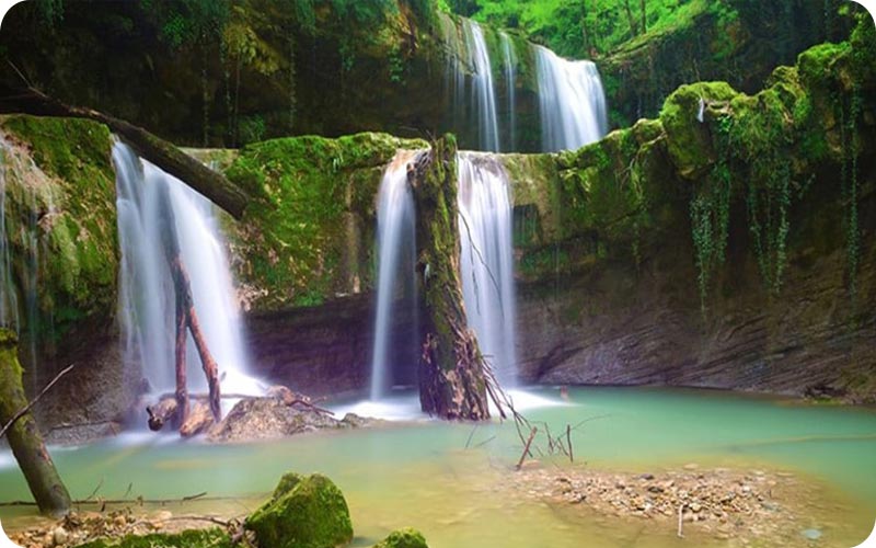 آبشار های زیبا جنگل لفور