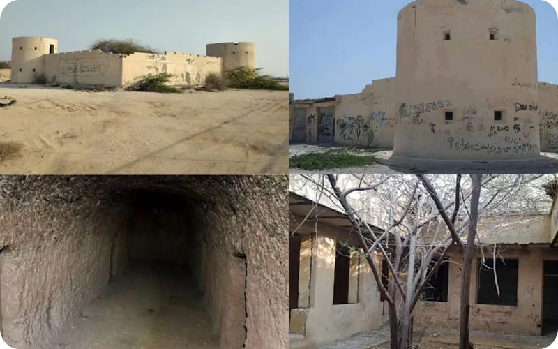 قلعه جنی کیش از نماهای مختلف