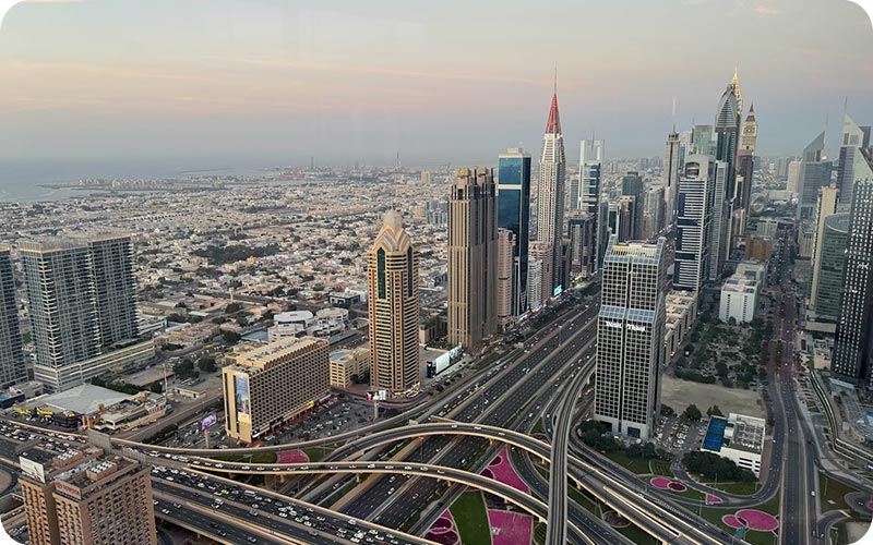 اسکای ویو دبی: تجربهای بینظیر از فراز آسمانخراشها