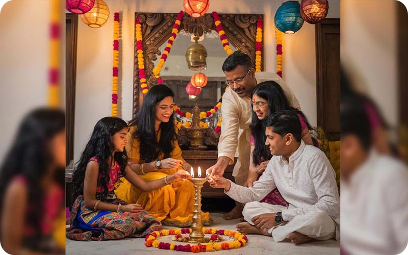 درخشش فانوس‌ها: تصاویری از دیوالی