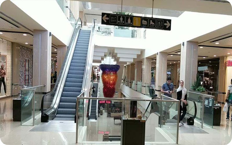 نمای داخلی از مرکز خرید دامون کیش
