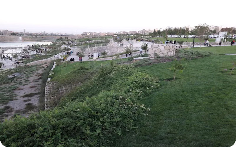 نمایی از پارک چهلبازه مشهد
