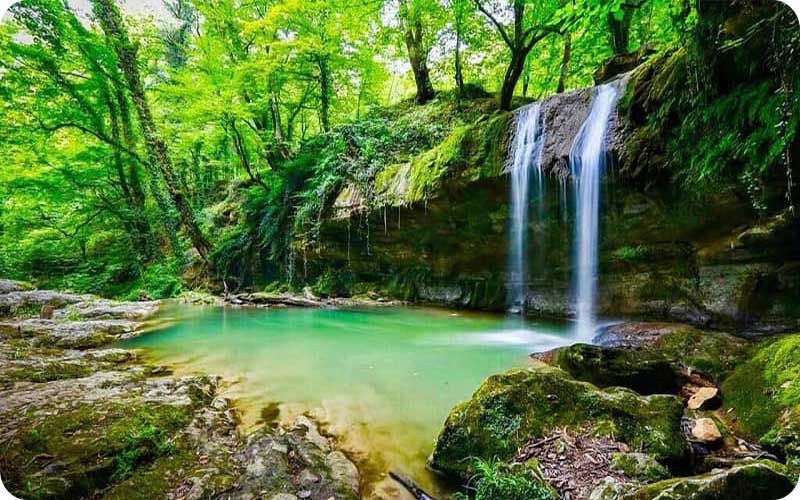 تصاویر آبشار ترز در دل جنگلهای مازندران