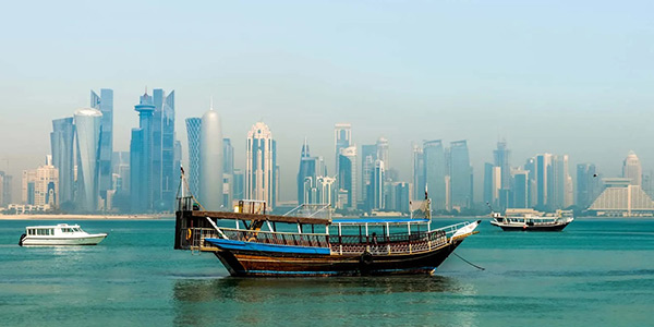 نمایی از سواحل دوحه