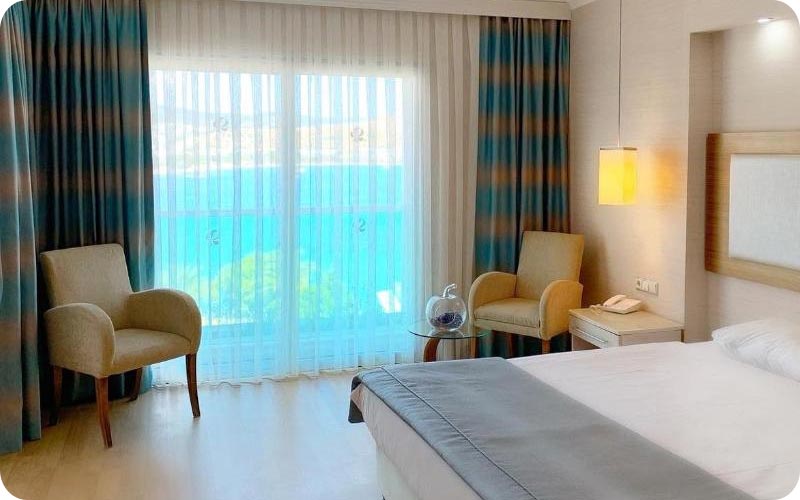 اتاق خواب با ویو دریا