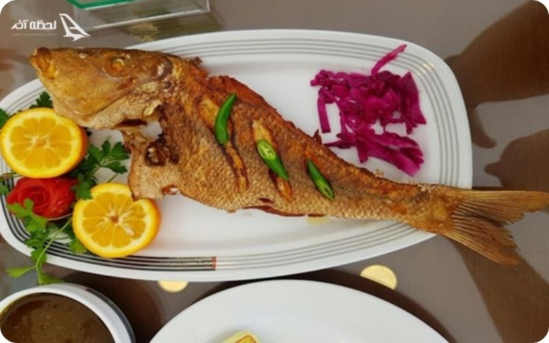 غدای دریایی رستوران بهشت قشم
