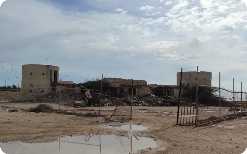 نمایی دیگر از قلعه جنی کیش