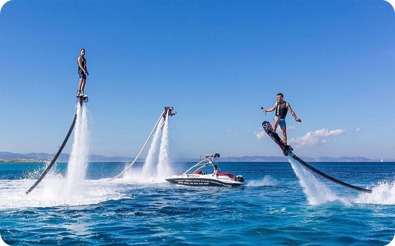 فلای بورد کیش در قاب تصویر | تجربه‌ای فراتر از آدرنالین