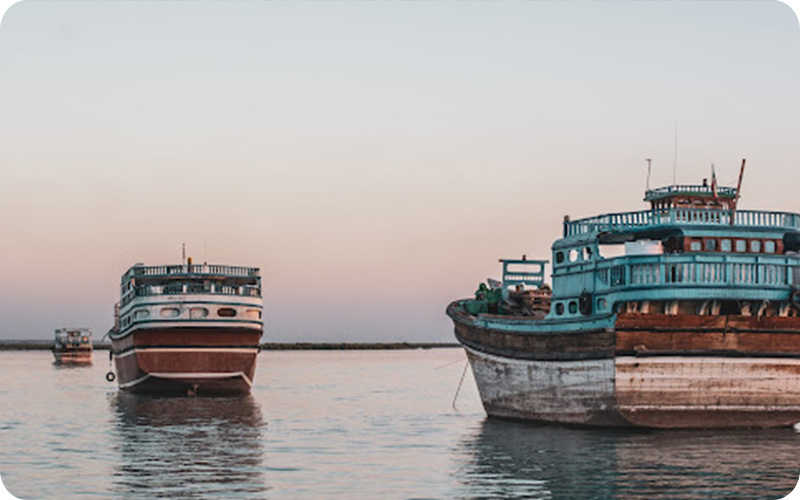 باد، خاک و دریا؛ زیبایی بندر لافت در تصاویر