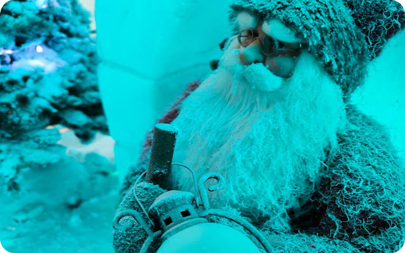 سفری به دنیای برف و سرما در جزیره کیش